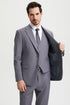 Mens Stacy Adams Suit - Stacy Adams Suit Men's Two Button Vested Designer Suit - Medium Grey