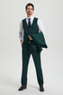 Mens Stacy Adams Suit - Stacy Adams Suit Men's Designer Suit - Two Button Vested in Hunter Green