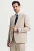 Mens Stacy Adams Suit - Stacy Adams Suit Men's Designer Suit - Vested Two Button Notch Lapel in Tan