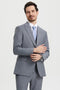 "Mens Stacy Adams Suit - Stacy Adams Suit Men's Designer Two Button Vested Suit in Grey"