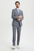 Mens Stacy Adams Suit - Stacy Adams Suit Men's Designer Two Button Vested Suit in Grey