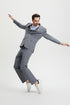 Mens Stacy Adams Suit - Stacy Adams Suit Men's Designer Two Button Vested Suit in Grey