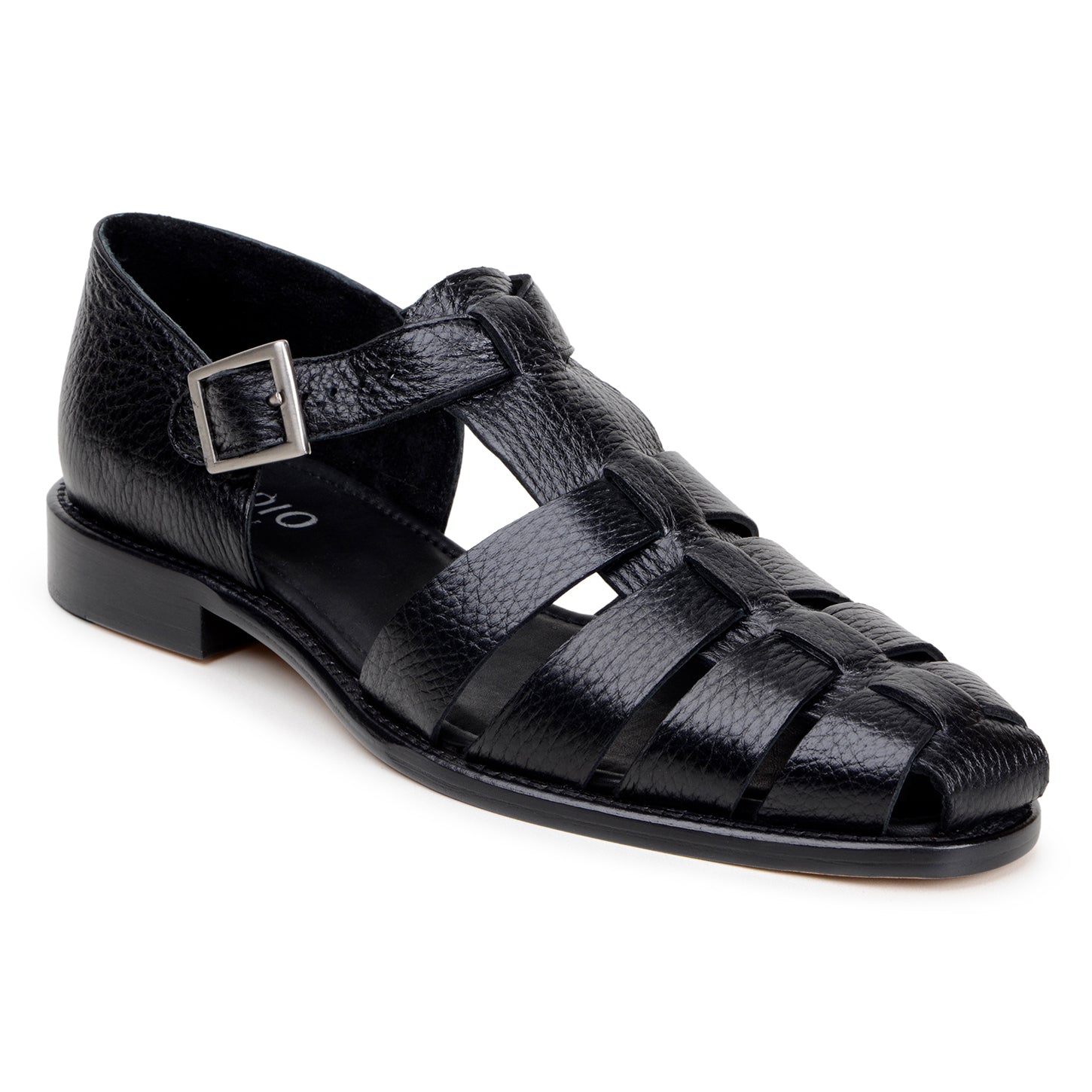 Belvedere Elio - Black Genuine Crocodile Leather Shoe