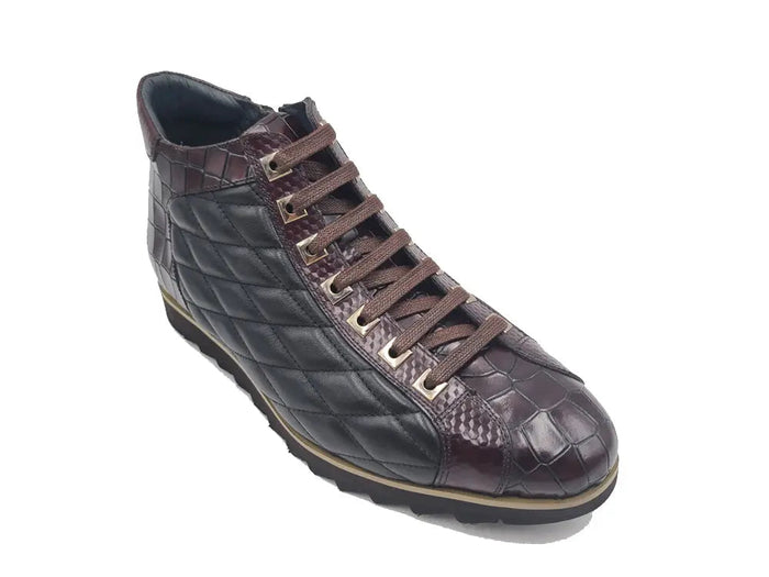 Carrucci Embossed Alligator High Top