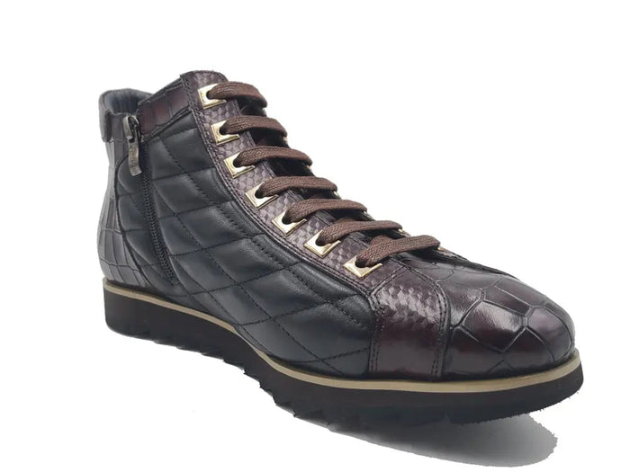 Carrucci Embossed Alligator High Top