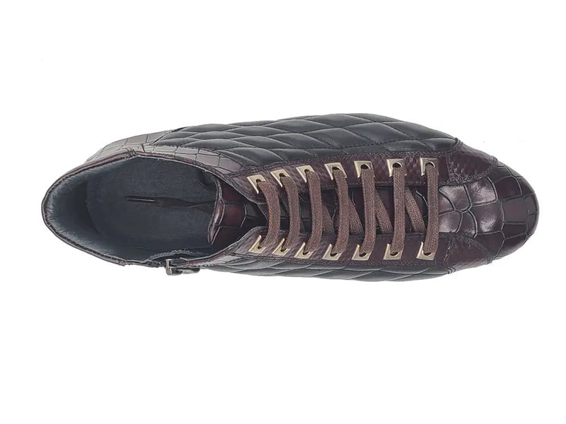 Carrucci Embossed Alligator High Top