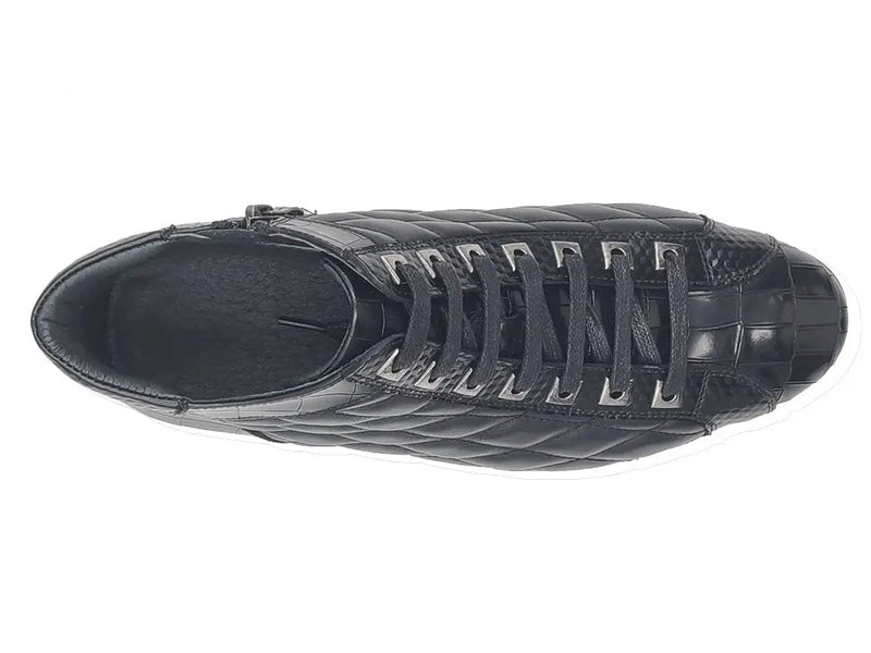 Carrucci Embossed Alligator High Top