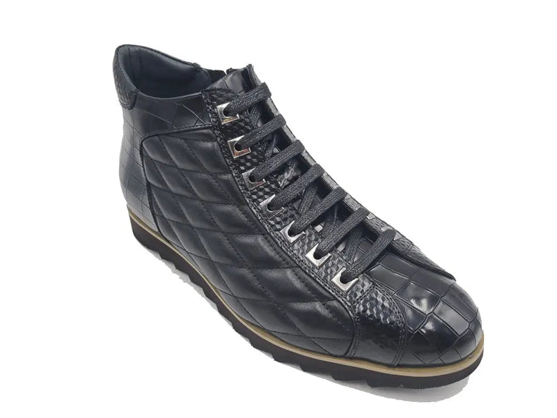 Carrucci Embossed Alligator High Top