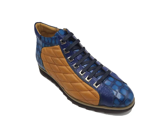 Carrucci Embossed Alligator High Top