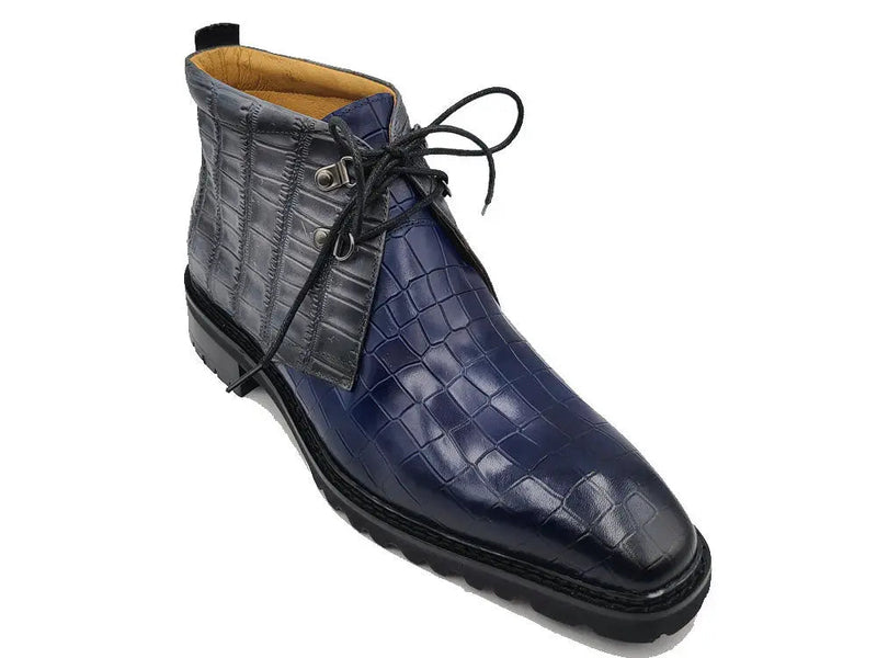 Carrucci Embossed Chukka Boot Lug Sole
