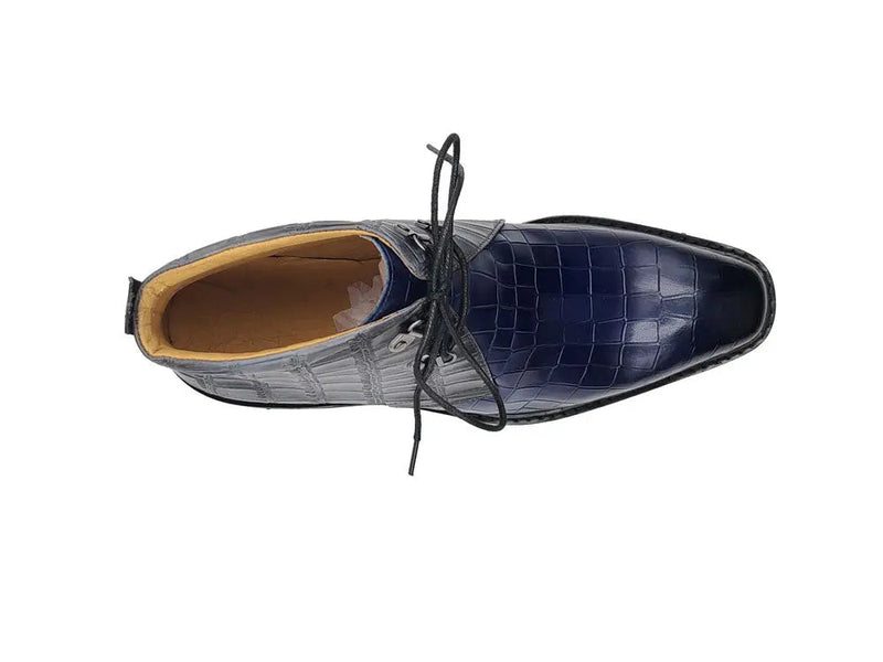 Carrucci Embossed Chukka Boot Lug Sole