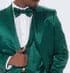 Emerald Green Satin Tuxedo Four Piece Set - Wedding - Prom