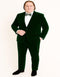 Menâ€™s Emerald Green Velvet Suit â€“ Slim Fit Tuxedo for Weddings, Prom, and Carpet Events