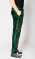 Mens Sequin Pants - Emerald Green Dress Party Pants