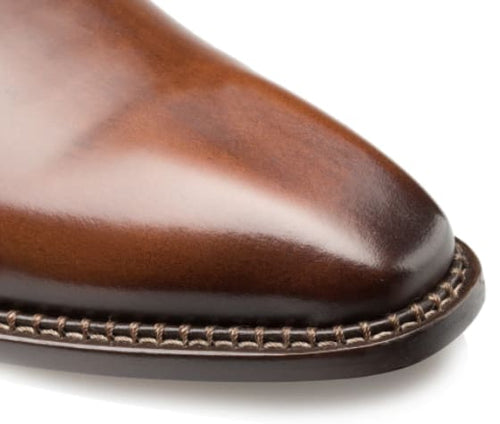 Enterprise Brown Calfskin Balmoral by Mezlan – Classic Leather Dress Shoe Made in Spain