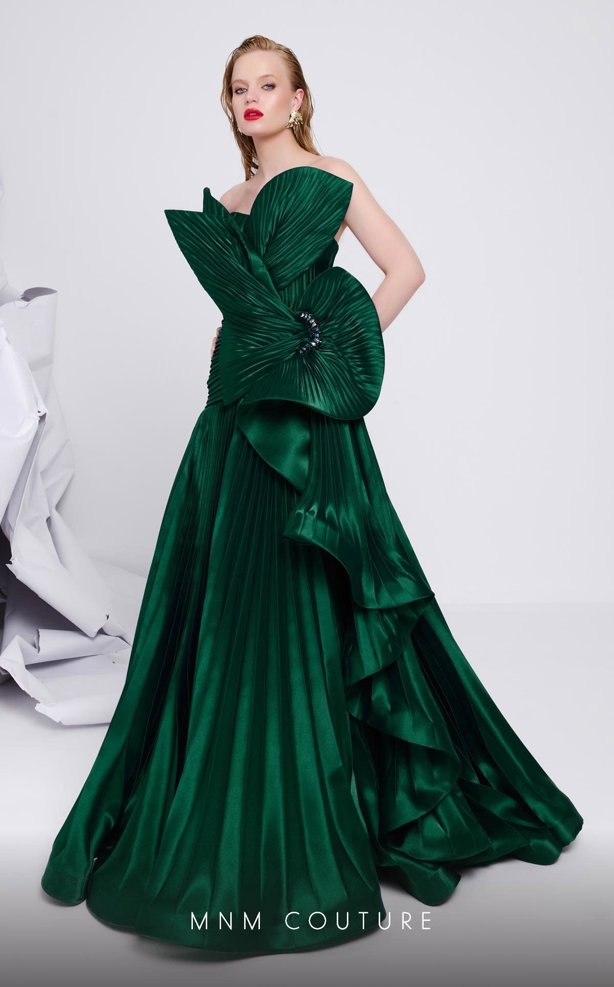 Fouad Sarkis F02867 Elegant Evening Gown