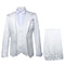 Rossi Man FORD RM1911 â€“ Slim Fit White 3-Piece Suit for Men | Elegant Modern Formalwear