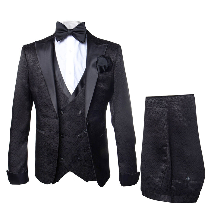 Modern Mens Black Suit Rossi Man Ford Slim Fit Design | RM1912