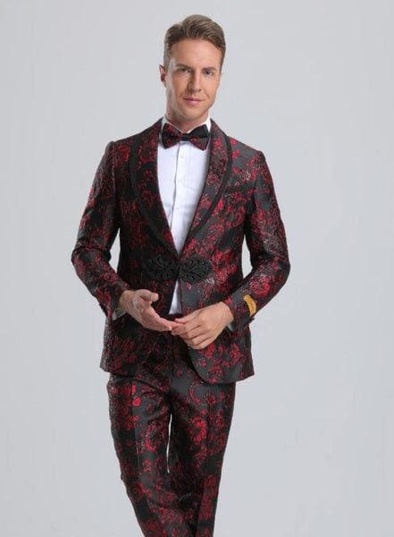 Black and Red Suit - AlbertoNardoniStore