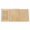 Mens Smooth Ostrich Trifold Wallet in White