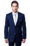 "Dark Blue Slim Fit Men's Wedding Suit - Basic 2 Button Style"