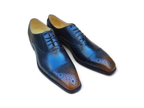 Five Eyelets Cap Toe Calfskin Oxford Carrucci