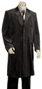 Mens Floor Length Coat Black Coat - AlbertoNardoniStore