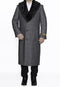 Mens Overcoat -Mens Long Wool Topcoats- Topcoat For Men-Men's Grey Full Length Wool Dress Top Coat / Overcoat