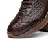 Marco Di Milano Roma Men's Shoes Brown Woven Calfskin / Genuine Caiman Crocodile Fashion Sneaker