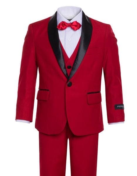 Black and Red Suit - AlbertoNardoniStore