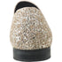 Mens Modern Glitter Sequin Prom Tuxedo Buckle Loafer in Gold