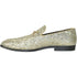 Mens Modern Glitter Sequin Prom Tuxedo Loafer In Gold