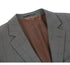 Mens Plaid Suit - Patterned Business Suit - Mens Two Button Classic Fit Two Piece Suit In Grey Windowpane Plaid