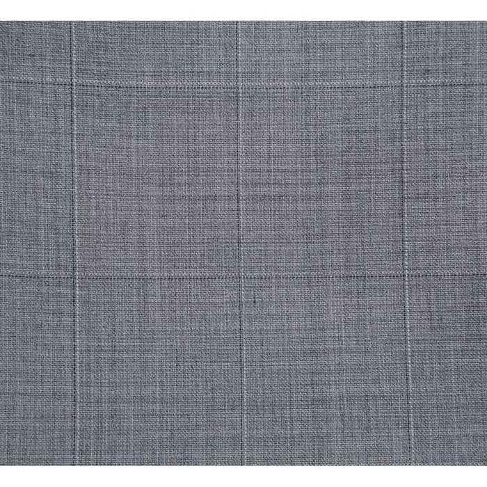 Mens Plaid Suit - Patterned Business Suit - Mens Slim Fit Two Button Hack Pocket Suit In Light Grey Windowpane Plaid