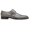 Men's Belvedere Josh Single Monkstrap Ostrich Dress Shoe In Grey