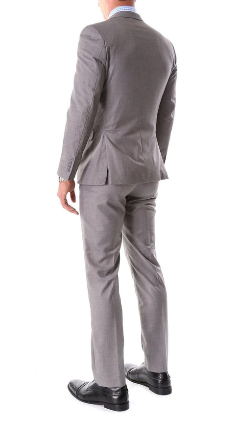 Oslo Grey Notch Lapel 2 Piece Slim Fit Suit