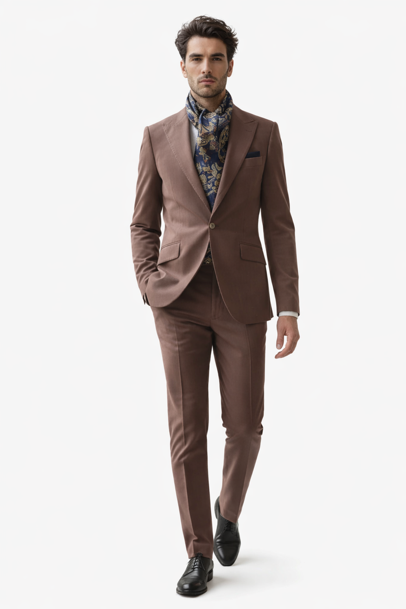 Mauve Men’s Suit – Premium Tailored Fit Formal & Wedding Wear for Men