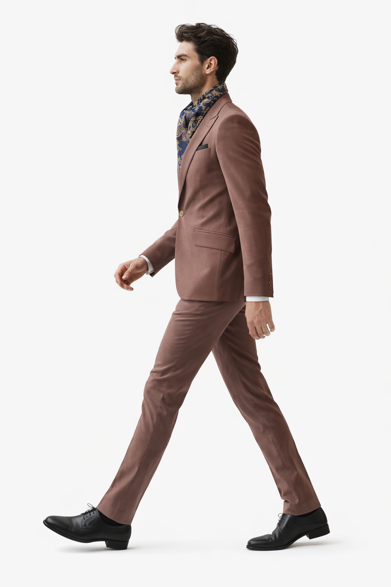 Mauve Men’s Suit – Premium Tailored Fit Formal & Wedding Wear for Men