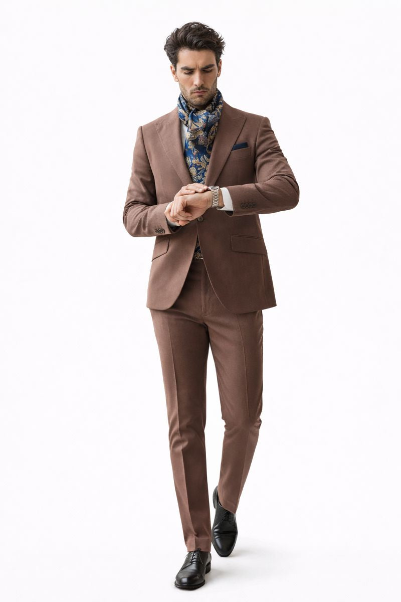 Mauve Men’s Suit – Premium Tailored Fit Formal & Wedding Wear for Men