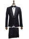 Gianni Testi Ultra Slim Suit - Stretch Fabric Suit - Mens Stretchy Suit - Black Suit