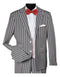 1920s Mens Vested Bold Gangster Pinstripe Suit in Silver