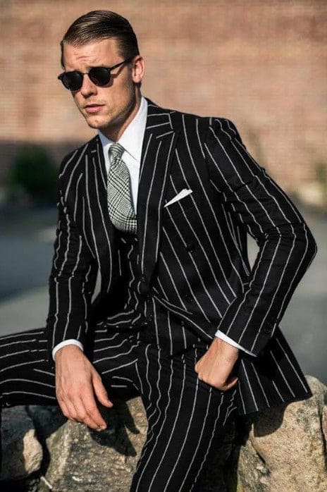 Mafia Outfit - Mobster Outfit - Italian costume - Black Suit