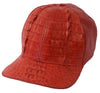 Genuine Ostrich World Best Alligator ~ Gator Skin Exotic Skin Baseball Cap Rojo