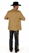 Men's Suede Cowboy Blazer Ultra Slim Fit Mens Western Suede Blazer in Color "Khaki"