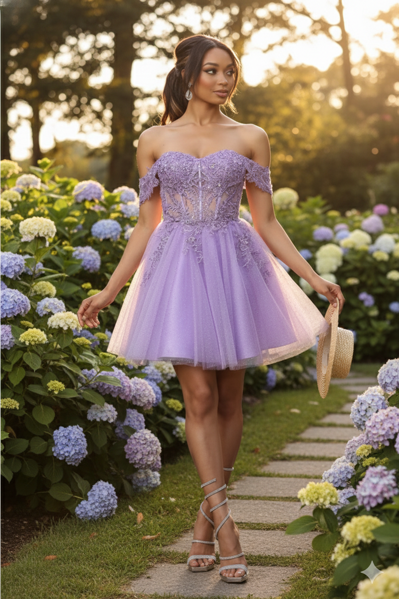Dama Dresses for Quinceanera in Champagne Cute Quince Outfit-New Collection