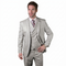Mens Ticket Pocket Peak Lapel Double breasted Vest 100% Wool Tom Ford Style Modern Fit in Color "Gray" By Statement