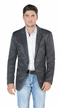 Mens Cowboy Blazer - Western Jacket in Color "Charcoal" Ultra Slim Fitted (Buy 1 Size UP)