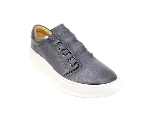 Men’s Genuine Calfskin Leather Slip-On Sneakers