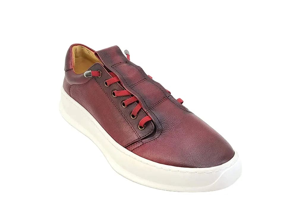 Men’s Genuine Calfskin Leather Slip-On Sneakers