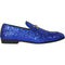 Mens Modern Glitter Sequin Prom Tuxedo Loafer in Royal Blue